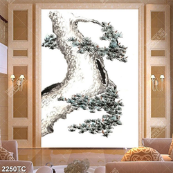 Tranh cây tùng in chất lượng