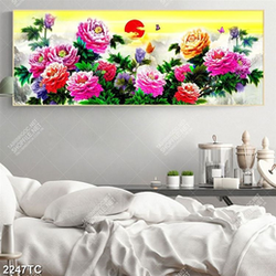 Tranh hoa mẫu đơn chất lượng cao in tranh thuê