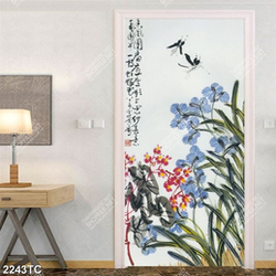 Tranh sơn dầu và hoa lan