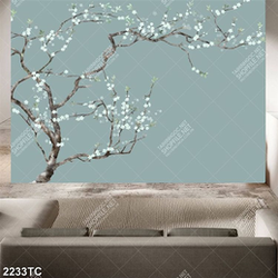 Tranh hoa mai dán tường đẹp