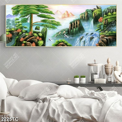 Tranh sơn dầu phong cảnh thác nước