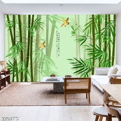 Tranh cây tre dán tường