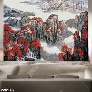 Tranh sơn dầu cảnh núi