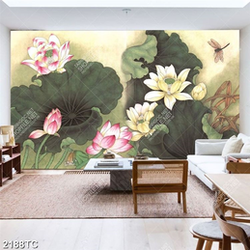 Tranh sơn dầu hoa Sen