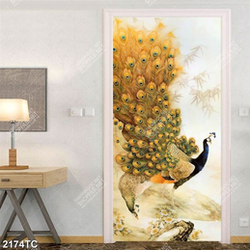 Tranh chim công sơn dầu in canvas