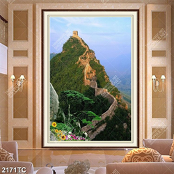 Tranh cảnh vạn lý trường thành trên núi