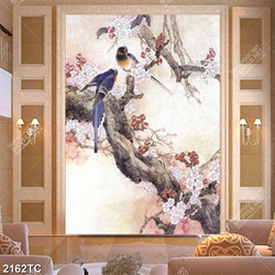 Tranh cành đào và chim