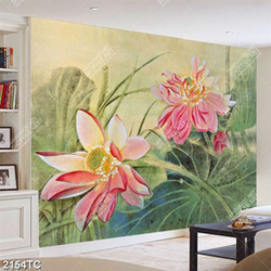 Tranh sơn dầu hoa Sen