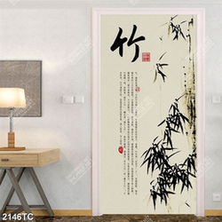 Tranh thư pháp cây trúc