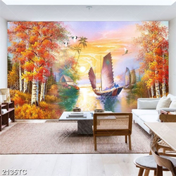 Tranh sơn dầu cảnh mùa thu