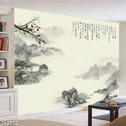 Tranh thư pháp phong cảnh