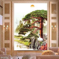 Tranh sơn dầu cây tùng chất lượng cao