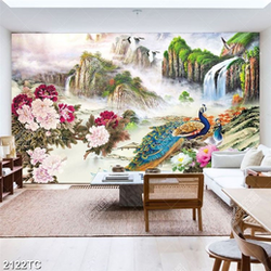 Tranh chim công và nền tranh phong thủy