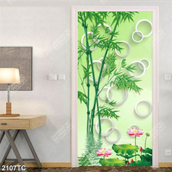 Tranh 3D cây tre khổ dọc