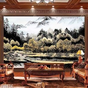 Tranh sơn dầu phong cảnh rừng