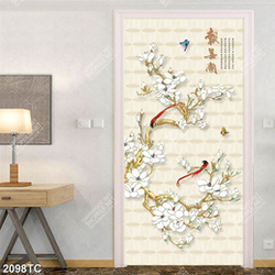 Tranh hoa mộc lan và chim