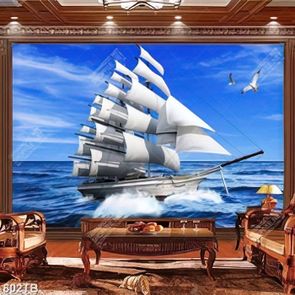 Tranh trang trí phòng thuyền buồm trên biển đẹp nhất