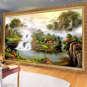 Tranh phong cảnh sơn dầu in canvas đẹp