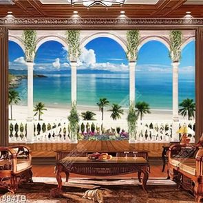 Tranh ban công hướng ra biển đẹp nhất