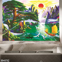 Tranh sơn dầu thuận buồm xuôi gió