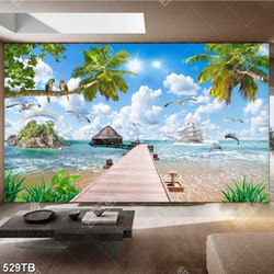 Tranh bãi biển chất lượng cao
