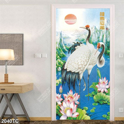 Tranh đôi Hạc in canvas đẹp nhất