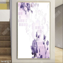 Tranh hoa văn hoa in tủ