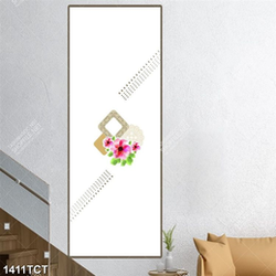 Tranh hoa văn chi tiết in hoa