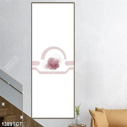 Tranh hoa văn in gạch và kính