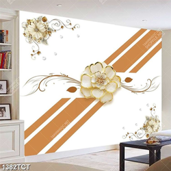 Tranh lụa hoa đá quý