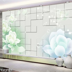 Tranh hoa sen nền 3D