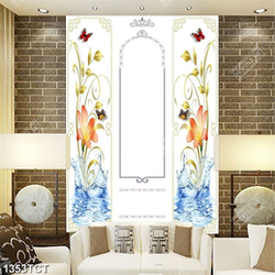 Tranh chỉ tủ hoa ly