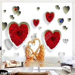 Tranh chim thiên nga vàng