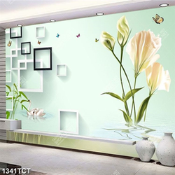 Tranh 3D hoa cát tường