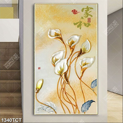 Tranh lụa hoa vân môn