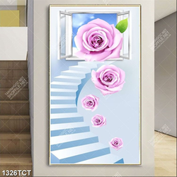 Tranh hoa hồng 3D