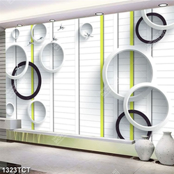 Tranh chim Hạc và hình tròn 3D