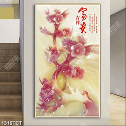 Tranh giả ngọc hoa đào