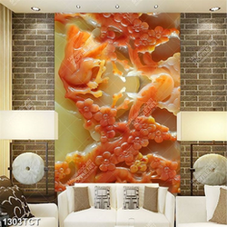 Tranh giả ngọc chim và hoa mai