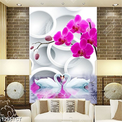 Tranh hoa lan nền 3D