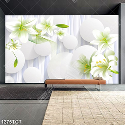 Tranh hoa ly nền hình cầu