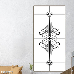 Tranh họa tiết in gạch và tủ