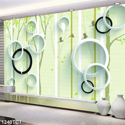 Tranh 3D hoa văn cây