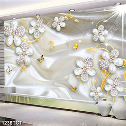 Tranh hoa nền lụa