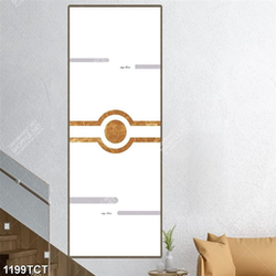 Tranh hoa văn tròn và chữ nhật