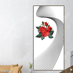 Tranh hoa hồng đỏ