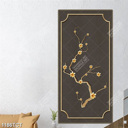 Tranh họa tiết và hoa mai