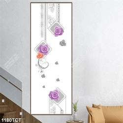 Tranh hoa hồng nền họa tiết