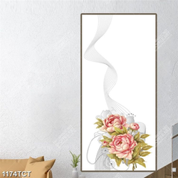 Tranh hoa hồng nền line