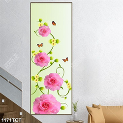 Tranh hoa hồng và lá